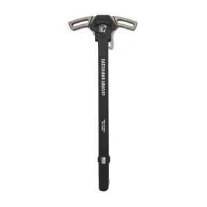 BHA Precision AR-15 WarHammer Mod2 Gray Large Lever Ambi Black Charging Handle