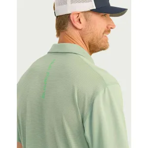 HUK ICON POLO FOG GREEN SS S