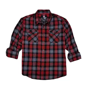 HDESIGN 32193 L/S FLANNEL LG RED