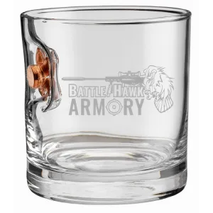 Benshot 45acp Expanded BattleHawk Armory 11oz Rocks Glass