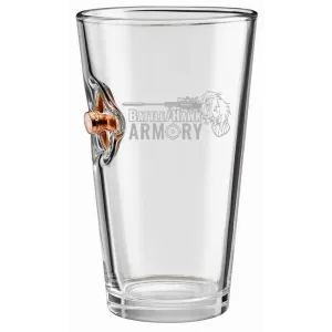 Benshot 45acp Expanded BattleHawk Armory 16oz Pint Glass