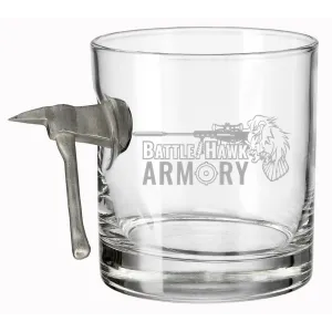 Benshot Fire Axe BattleHawk Armory 11oz Rocks Glass