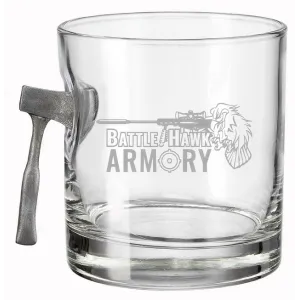 Benshot Throwing Axe BattleHawk Armory 11oz Rocks Glass