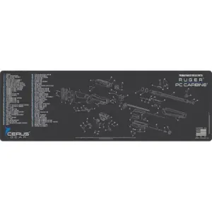 RUGER PC CARBINE SCHEMATIC CHAR GRAY