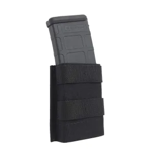 Esstac Single 5.56mm Midlength KYWI Pouch, Black, w/ Webbing, 2x One-Wrap Velco Attachments