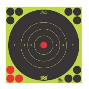 8IN GREEN BULLS EYE TARGET 30 QTY PK BG