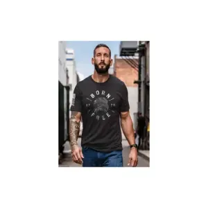 NINE LINE MENS TEE EAGLE BORN FREE BLACK M