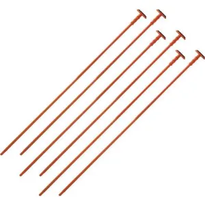 GSS ORANGE RIFLE RODS .22 CALIBER 6-PACK