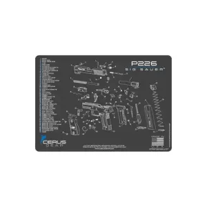 SIG P226 SCHEMATIC GRAY/BLUE