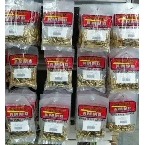 Lightning Ammo Reman. Cleaned & Polished Brass .380 ACP 100 Qty Bag