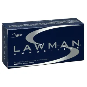 Speer Ammo 53650 Lawman  9mm Luger 115 gr Total Metal Jacket (TMJ) 50 Bx/ 20 Cs