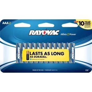 RAY-O-VAC ALKALINE BATTERY AAA12PK