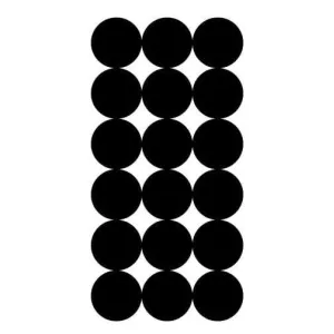 1IN REPAIR PATCHES - 432 BLACK PATCHES