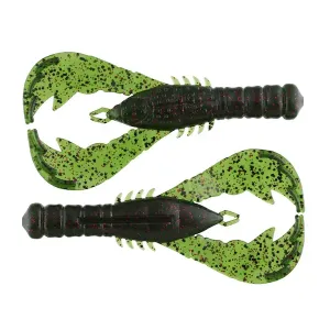 4 YAMA CRAW WTM/BLACK & RED 6PK