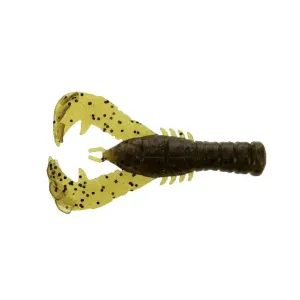3 YAMA CRAW GRN PMK/BLK FLAKE 8PK