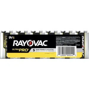 RAY O VAC 9V BATTERY 6 PACK