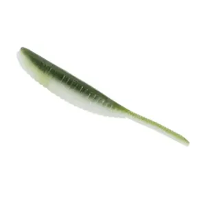 3 SHAD SHAPE WORM WTM/CREAM 10PK