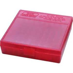 MTM P100329 Case-Gard P-100 38 Special,357 Mag 100rd Clear Red