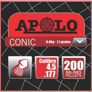 HATSAN APOLO .177 CONIC 7.1GR 200 PACK