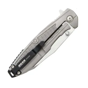 BEAR & SON 4 1/4'' STAINLESS STEEL HANDLE W/REVERSE TANTO BLADE