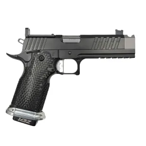 Masterpiece Arms DS9-TC Hybrid, 9mm, 4.6 Comp'd Barrel, 2- Magazines, Optics Ready, Black & Silver, Pistol