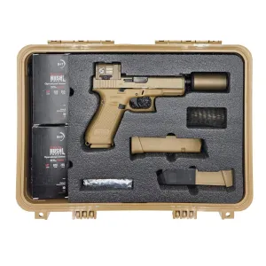 B&T Hush Puppy Glock 19X Complete Kit w/ Acro Red Dot, Threaded Barrel, Suppressor, 100rds Ammo