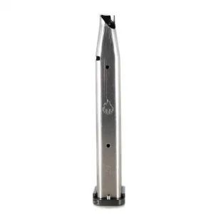 Atlas Gunworks 170mm Competition 9mm 29 Round Stainless Steel Premium Magazine W/Competition Follower & Black Basepad