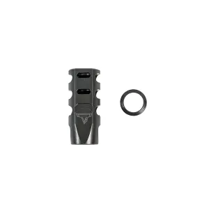 Taran Tactical MPX 9mm Compensator 13.5x1 LHM Thread, 3-Port Stainless Steel