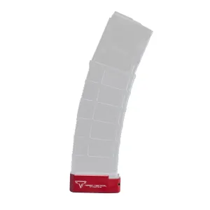 Taran Tactical .223 PMAG AR15 +5/+6 Base Pad Extension for Gen 3, Red