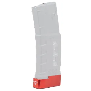Taran Tactical MFT AR15 Magazine Extension +5 Base Pad, Red