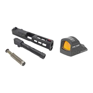 Zaffiri Precision KIT ZPS.3 Glock 19 Gen 5, RMR Cut, Threaded Black Barrel, Black Slide, Holosun H407C-X2 2 MOA Red Dot
