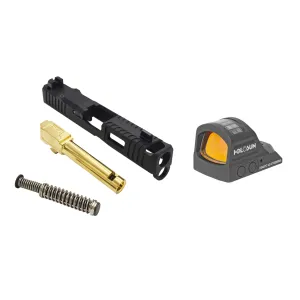 Zaffiri Precision KIT - ZPS.B - G19 Gen 5 Complete Upper - Black - ZP.19G5BCPG, Holosun H407C-X2 2 MOA Red Dot