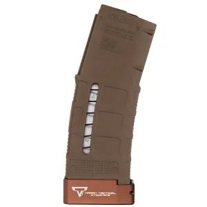Taran Tactical FDE PMAG w/ +5/6 Coyote Bronze Base Pad Full Magazine