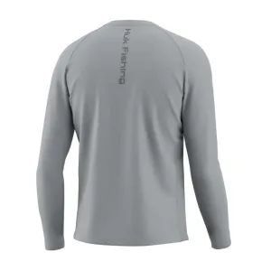 HUK VENTED PURSUIT HARBOR MIST LS S