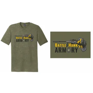 The District Tri-Blend BattleHawk Armory T-Shirt - Military Green Small