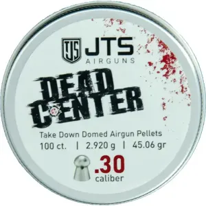 JTS PELLETS DEAD CENTER .30 DOMED 45.06 GR. 100CT