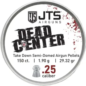 JTS PELLETS DEAD CENTER 25 CAL SEMI-DOMED 29.32 GR 150CT