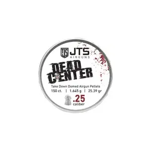 JTS PELLETS DEAD CENTER 25 DOMED 25.39GR 150CT