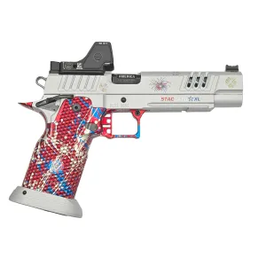 Vulcan Staccato XL Fireworks, 9mm, 5.4 Bull Barrel, 2- 17rd Magazines, Trijicon RMR HD 3.25 MOA Red Dot, Pistol