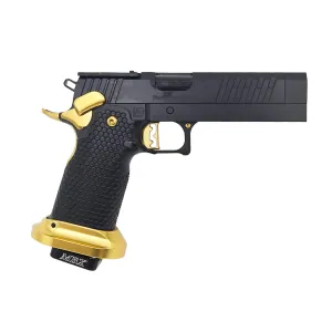 Masterpiece Arms DS9 LOC-V2 9mm 5 Sight Block Bull Barrel Black Gold S2 Grip Pistol