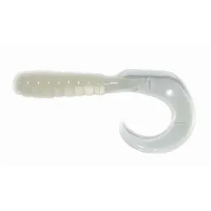 BB 2 CURL TAIL GRUB GLOW 10 PK