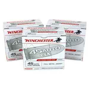 WIN AMMO USA .45ACP 600RDS/CS 230GR. FMJ-RN CASE LOT