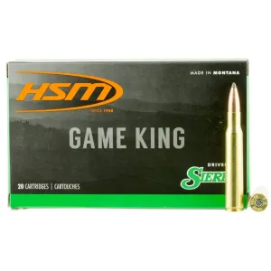 HSM 300639N Game King 30-06 Springfield 150 gr Spitzer Boat Tail (SBT) 20 Bx/ 20 Cs