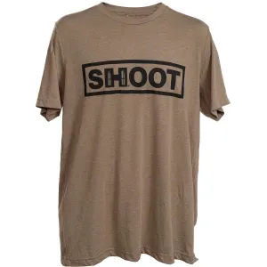 Hornady 99606M Shoot  Brown Tri-Blend Short Sleeve Medium