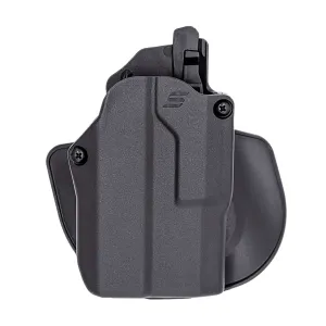 Safariland SOLIS12835A0C3411 Solis ALS  OWB Black Compatible w/ Glock 19 Right Hand