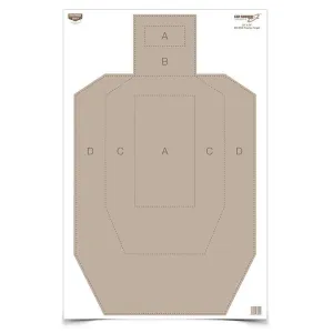 BIRCHWOOD CASEY EZE-SCORER 23'' X 35'' IPSC PRACTICE PAPER 100 SHEETS
