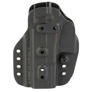 G-Code GPC/Prime Carry Glock Gen 3-5 G19/G19X IWB/OWB Holster Ambidextrous Kydex, Black