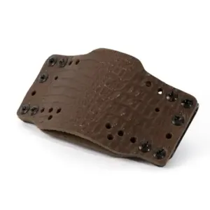 Limbsaver 12527 CrossTech  Universal Handgun Dark Brown Leather Ambidextrous IWB/OWB