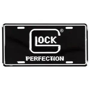 GLOCK OEM PERF LICENSE PLATE BLK/WHT