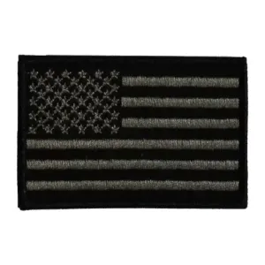 US FLAG BLACK PATCH